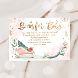 Winter Cold Outdoor Babydusche Rosa Bringen Sie ei Begleitkarte