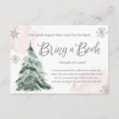 Winter Cold Outdoor Babydusche Rosa Bringen Sie ei Begleitkarte (Vorderseite)