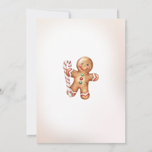 Winter Cookie Weihnachts Weihnachtsdusche Einladung (Rückseite)