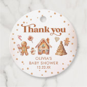 Winter Cookie Weihnachts Weihnachtsdusche Geschenkanhänger (Vorderseite)