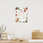 Winter Cookies Geschlecht Aufdecken Alte Ehefrauen Poster (Küche)