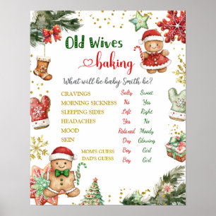 Winter Cookies Geschlecht Aufdecken Alte Ehefrauen Poster
