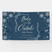 Winter Coquette Blue Baby ist kalt Banner (Horizontal)