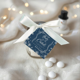 Winter Coquette Blue Danke, dass es kalt ist Geschenkanhänger