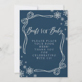 Winter Coquette Books for Baby Sign Einladung (Vorderseite)