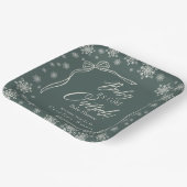 Winter Coquette green Baby ist kalt Pappteller (Gewinkelt)