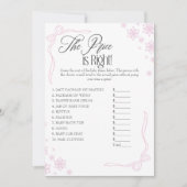 Winter Coquette Pink Preis ist die richtige Game C Einladung (Vorderseite)