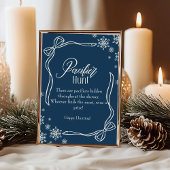 Winter Coquette Schnuller Hunt Kinderdusche Schild Einladung