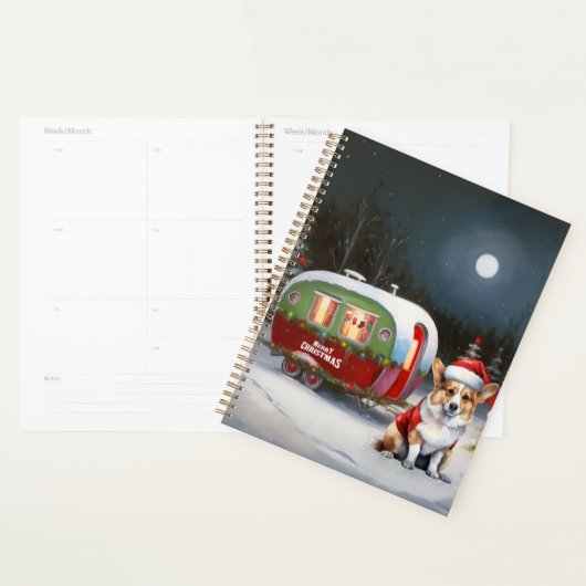 Winter Corgi Caravan Weihnachtsabenteuer Planer (Anzeige)