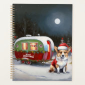 Winter Corgi Caravan Weihnachtsabenteuer Planer (Vorderseite)