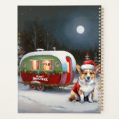 Winter Corgi Caravan Weihnachtsabenteuer Planer (Rückseite)