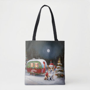 Winter Corgi Caravan Weihnachtsabenteuer Tasche
