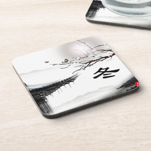 Winter Cork Untersetzer (Linke Seite)