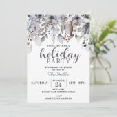 Winter Corporate Holiday Party, Cocktails Abendess Einladung (Stehend Vorderseite)