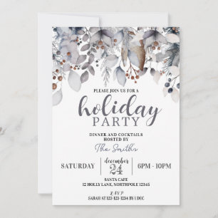 Winter Corporate Holiday Party, Cocktails Abendess Einladung