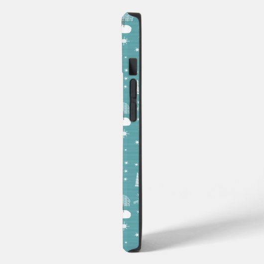 Winter Cosy Cabin Pattern Case-Mate iPhone Hülle (Rückseite / Links)