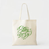 Winter Cosy Quote Letters Tote Bag Tragetasche (Vorne)