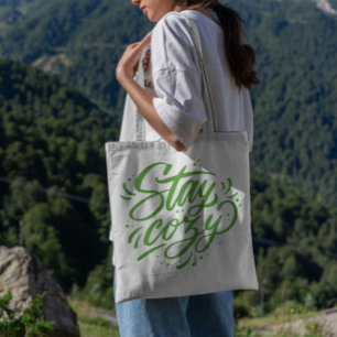 Winter Cosy Quote Letters Tote Bag Tragetasche