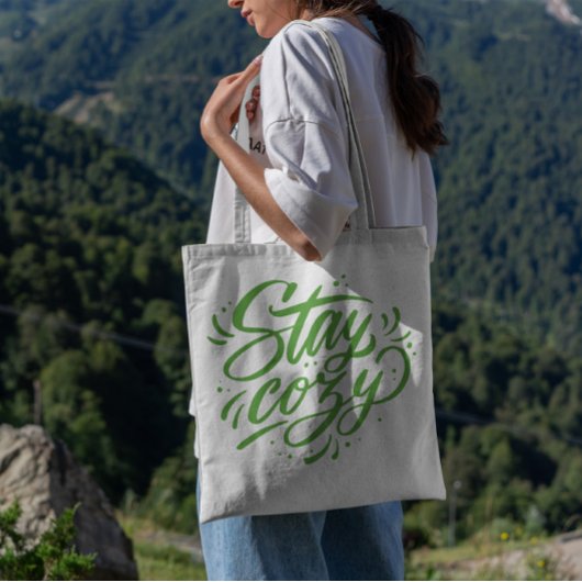 Winter Cosy Quote Letters Tote Bag Tragetasche