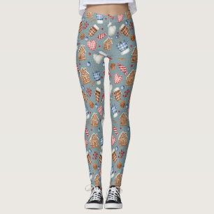 Winter Cottage - Handschuhe, Lebkuchen & Süßigkeit Leggings