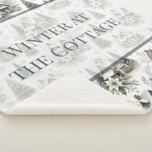 Winter Cottage Snowfall Words Sherpadecke (3/4)