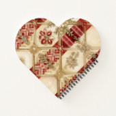 Winter Cottage Woodland Forest Bird Notizblock (Rückseite)