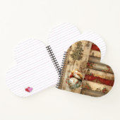 Winter Cottage Woodland Forest Bird Notizblock (Innenseite)