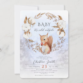 Winter Cotton Blume Kinderdusche Buchungsanfrage u Einladung