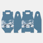 Winter Country Water Stream Bridge Hochzeit nach M Geschenkschachtel (Ungeklappt)