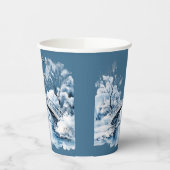 Winter Country Water Stream Bridge Hochzeit Pappbecher (Links)