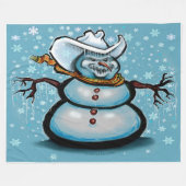 Winter Cowboy Fleecedecke (Vorderseite (Horizontal))