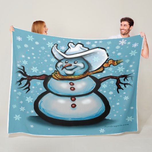 Winter Cowboy Fleecedecke (Beispiel)