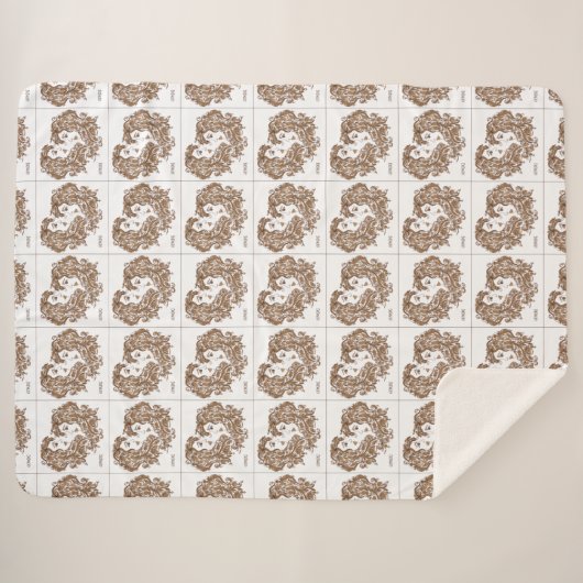 Winter Cozy Sherpa Blanket Sherpadecke (Vorderseite (Horizontal))