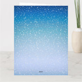 Winter Cozy Snowman Karte (Rückseite)