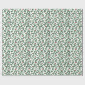 Winter Cranberry Wrapping Paper Geschenkpapier (Flach)