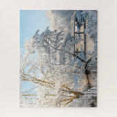 Winter Creek & Bridge, 520 Stück Jigsaw Puzzle (Vertikal)