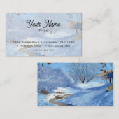 Winter Creek Business Card Visitenkarte (Vorne/Hinten)
