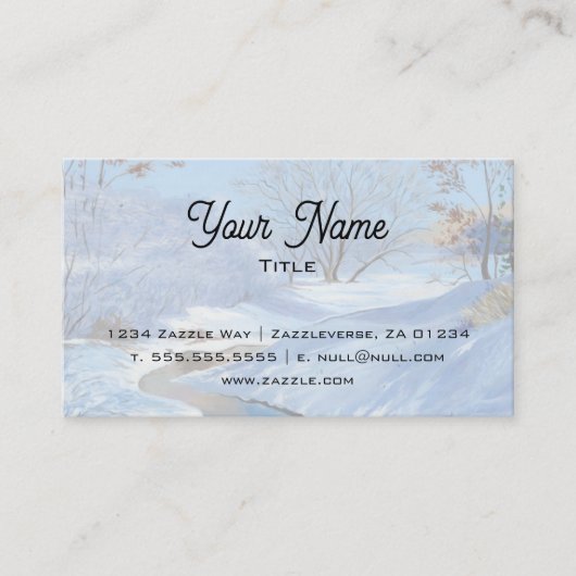 Winter Creek Business Card Visitenkarte (Vorderseite)