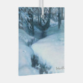 "Winter Creekside" Ornament Aus Glas (Vorderseite Rechts)