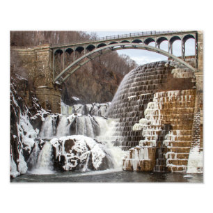 Winter, Croton-Staudamm Fotodruck