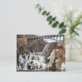 Winter, Croton-Staudamm Postkarte (Stehend Vorderseite)