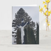 "Winter Crucifix" Sympathiekarte Karte (Gelbe Blume)