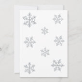 Winter Crystal Sweet 16. Geburtstag Einladung (Rückseite)