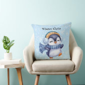 Winter Cutie | Cute Penguin Decorative Pillow Kissen (Stuhl )