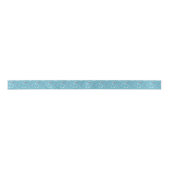Winter Cyan Niedlich Snowman Family Pattern Satinband (Vorderseite)