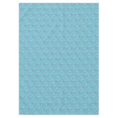 Winter Cyan Niedlich Snowman Family Pattern Tischdecke (Vorderseite)