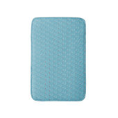 Winter Cyan Niedlich Snowman Pattern Badematte (Vorderseite Vertikal)