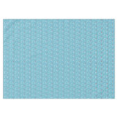 Winter Cyan Niedlich Snowman Pattern Tischdecke (Vorderseite (Horizontal))