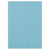 Winter Cyan Niedlich Snowman Pattern Tischdecke (Vorderseite)