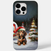 Winter Dackel Caravan Weihnachtsabenteuer Case-Mate iPhone Hülle (Rückseite)